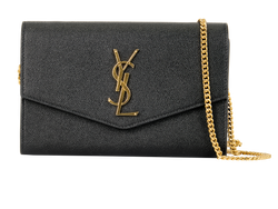 Uptown Wallet On Chain, Leather, Black, GUE6077880921, S/DB, 2*